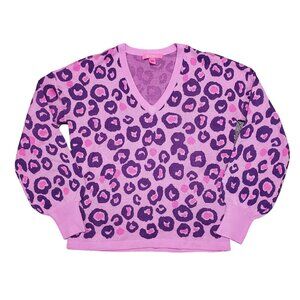 Lilly Pulitzer Purple and Pink V-Neck Sweater